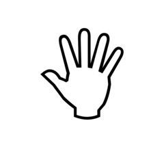 hand icon, stop hands sign, say no icon