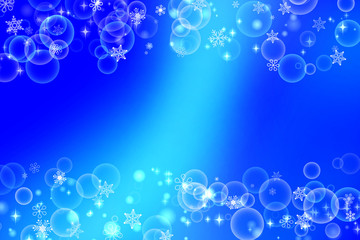 雪の結晶の背景イラスト