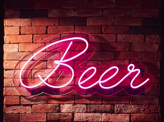 Beer Neon sign Bar restaurant front shop decoration