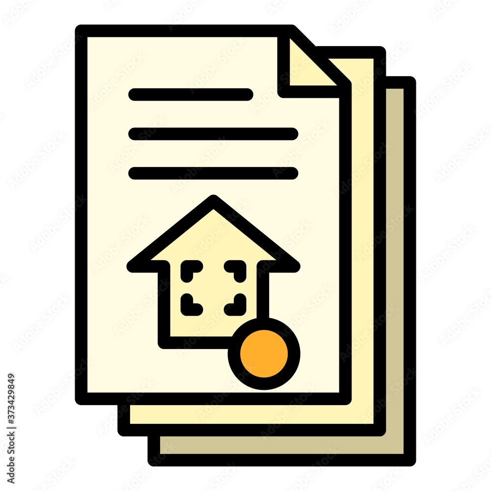 Poster architect house project icon. outline architect house project vector icon for web design isolated on