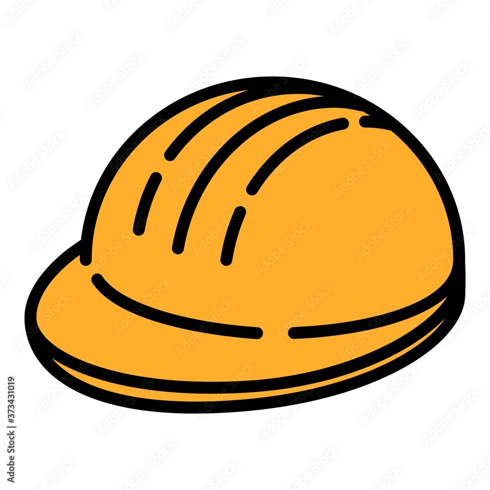 Poster architect helmet icon. outline architect helmet vector icon for web design isolated on white backgro