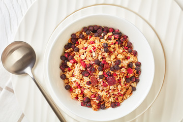 Oat Granola with dried berries and nuts