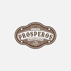 Cowboy Singer Vintage Logo Design Illustration For Bar and Nightclub