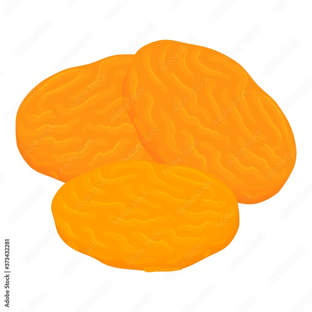 Poster apricot seed icon. isometric of apricot seed vector icon for web design isolated on white background