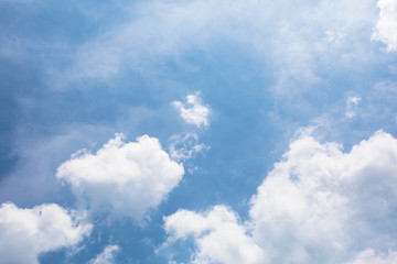 夏　青空　白雲
