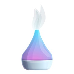 Aromatherapy diffuser icon. Cartoon of aromatherapy diffuser vector icon for web design isolated on white background