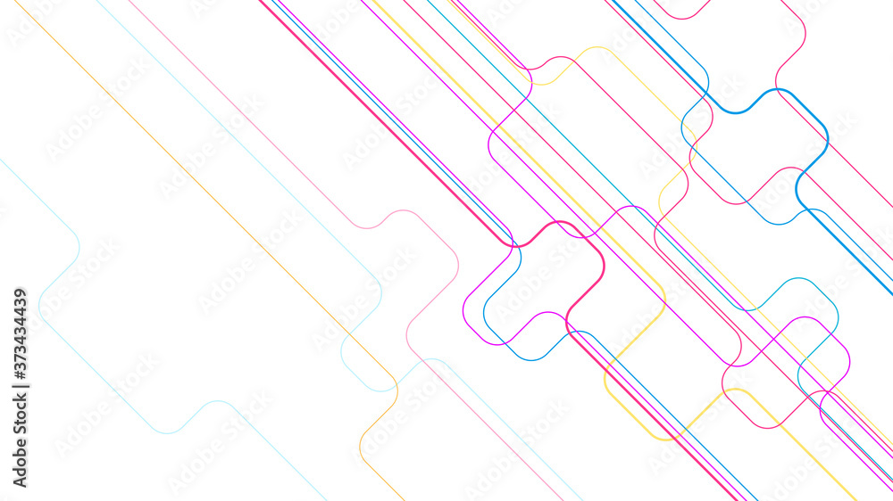 Poster digital geometric connection lines background