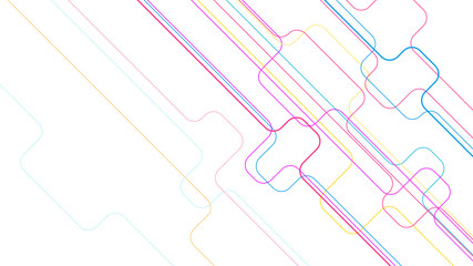Digital geometric connection lines background