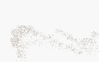 Silver Dust Shiny Transparent Background. Rich 