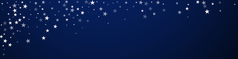 Random falling stars Christmas background. Subtle 