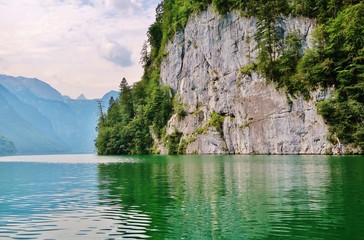 Felswand am Königssee