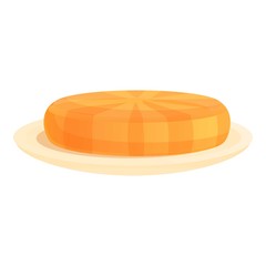Greece cake icon. Cartoon of greece cake vector icon for web design isolated on white background