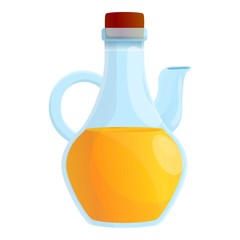 Greece oil jug icon. Cartoon of greece oil jug vector icon for web design isolated on white background