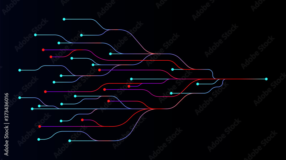 Poster high-tech technology circuit board abstract background