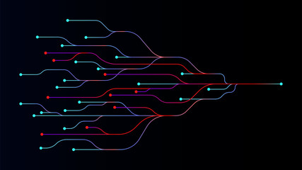 High-tech technology circuit board abstract background