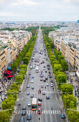 Campos Eliseos Avenida color Paris