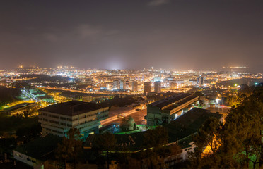 Coruña Panorámica Zapateira noche ciudad