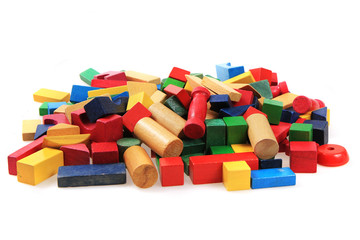 wooden color 3d shapes toys