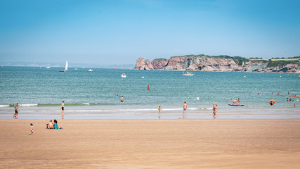 Obraz premium Plage d’Hendaye, France 