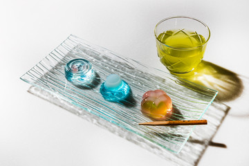 和風ゼリー　Sweet Japanese-style jelly dessert