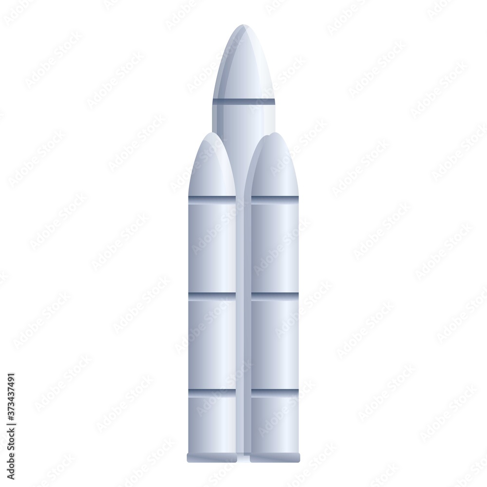 Poster flying spaceship icon. cartoon of flying spaceship vector icon for web design isolated on white back