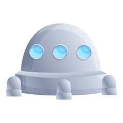 Space station icon. Cartoon of space station vector icon for web design isolated on white background