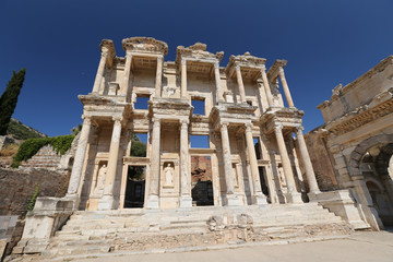 Library of Celsus in Ephesus Ancient City, Selcuk Town, Izmir, Turkey