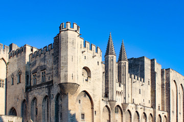 Fototapeta na wymiar Palais des papes d'Avignon, France 