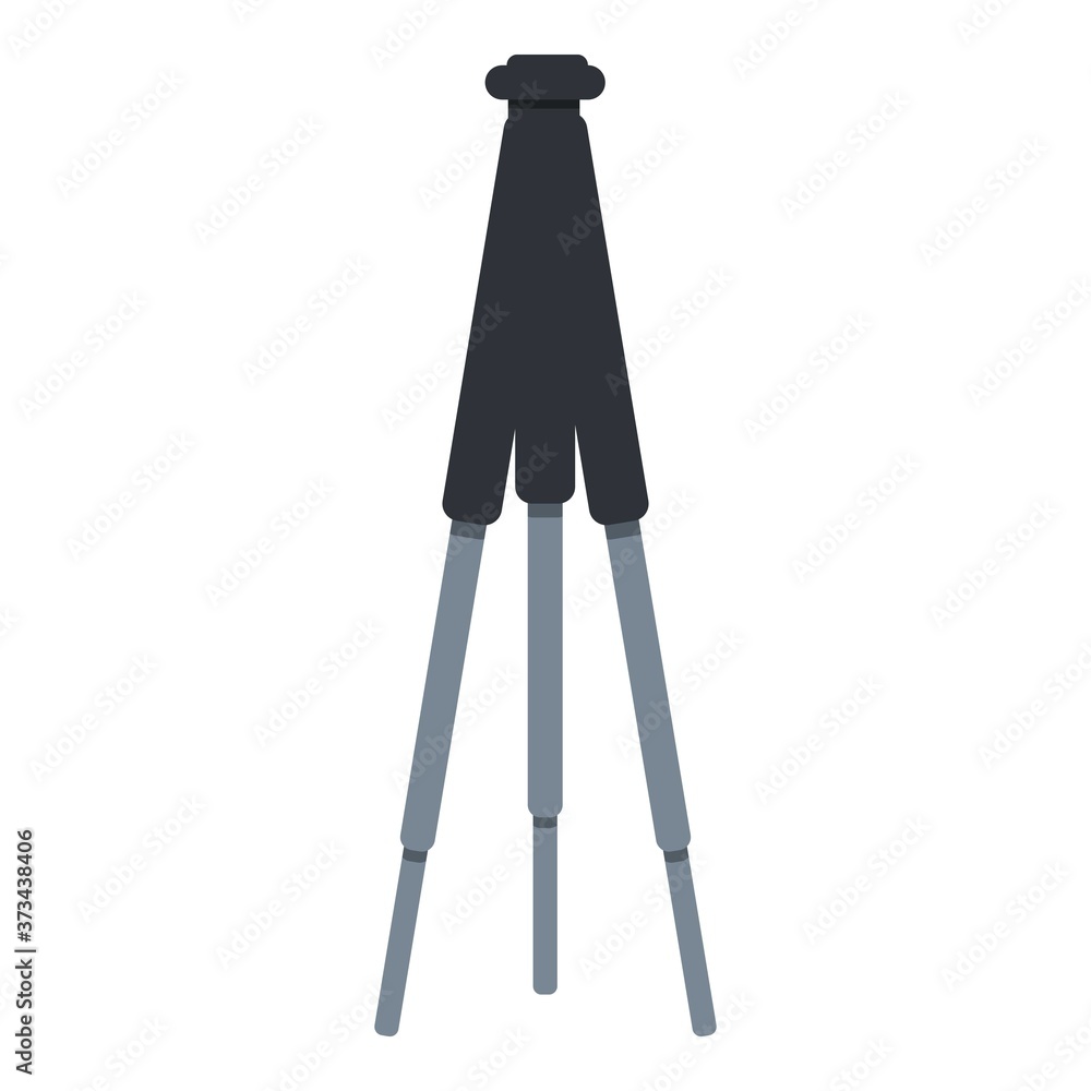 Poster tripod icon. cartoon of tripod vector icon for web design isolated on white background