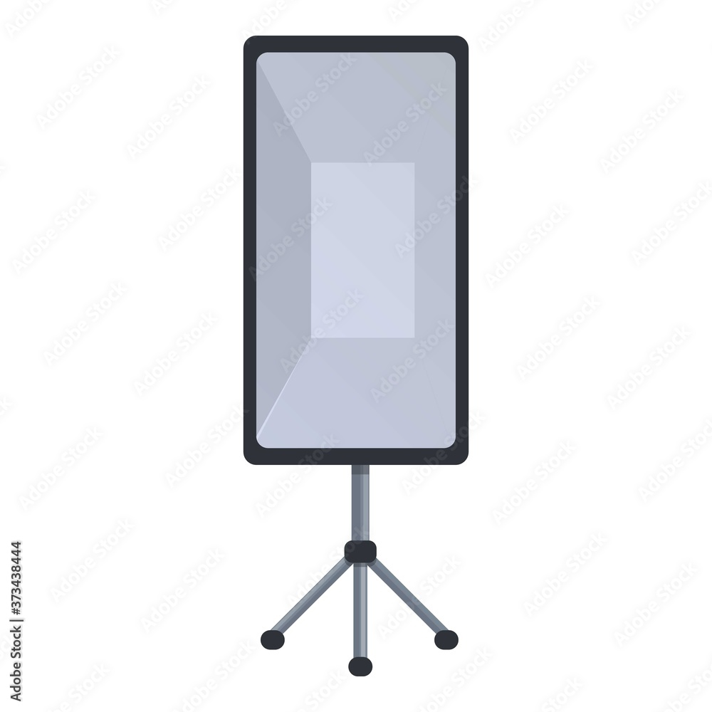 Poster light tripod icon. cartoon of light tripod vector icon for web design isolated on white background