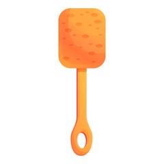 Hand washcloth icon. Cartoon of hand washcloth vector icon for web design isolated on white background