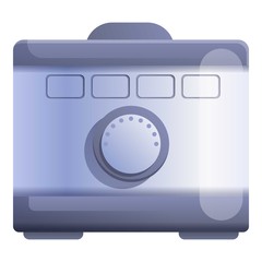 Food deep fryer icon. Cartoon of food deep fryer vector icon for web design isolated on white background