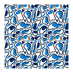 Abstract seamless pattern of camouflage skin. Repeating texture. Figure for textiles. Surface design. © Dzianis