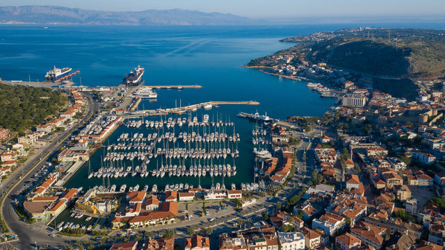 &Ccedil;eşme Marina Drone Aerial
