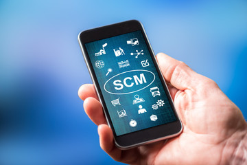 Scm concept on a smartphone