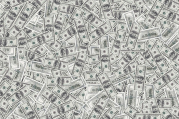 Blur one hundred dollar banknote background.