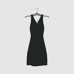 Illustration Vector Graphic of Black Elegant Dress. Perfect to use for Fashion Boutique