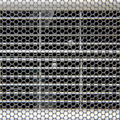 Grid background with round cells to protect industrial equipment