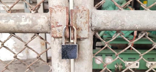 old rusty lock