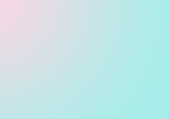 Gradation of light green to light pink in pastel tone For background.