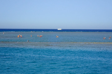 view from sea boat