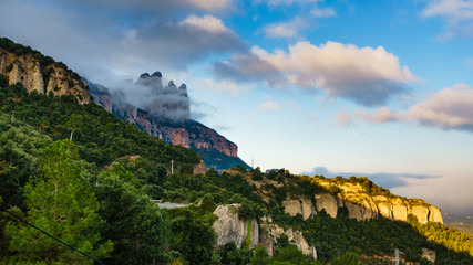 Fototapeta na wymiar Mountain of Montserrat, Catalonia Spain.