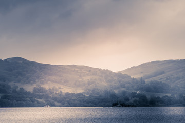 view north east across ullswater from glenridding