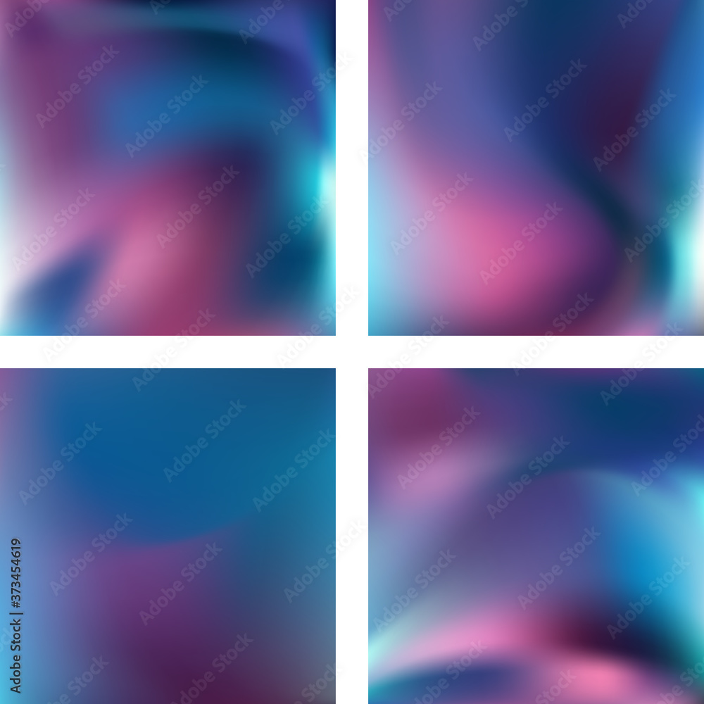 Poster set with abstract blurred backgrounds. vector illustration. modern geometrical backdrop. abstract te