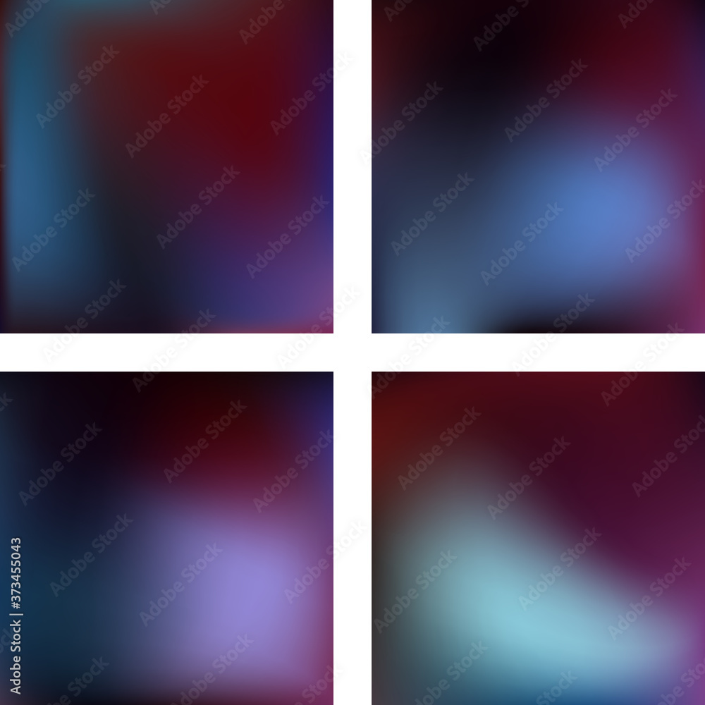 Poster set with abstract blurred backgrounds. vector illustration. modern geometrical backdrop. abstract te