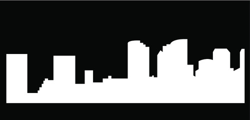 Obraz premium Hawaii, Honolulu ( city silhouette )