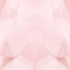 Abstract polygonal vector background. Pastel pink geometric vector illustration. Creative design template.