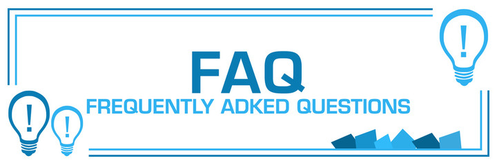 FAQ - Frequently Asked Questions Blue Borders Bulbs Corner Horizontal 