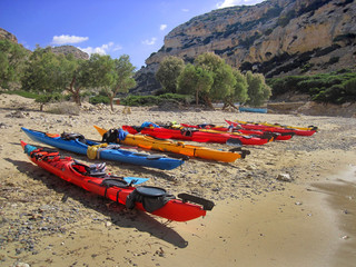 kayaking in crete greece