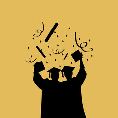Young graduated students celebrate their success. Graduation concept.
- 373456433